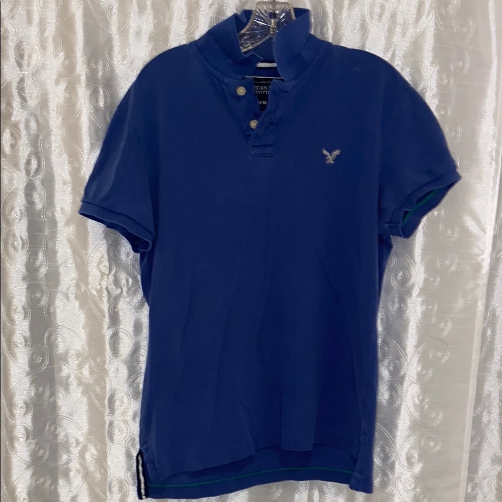 American Eagle Outfitters Blue Blouse Women’s Size Medium 🔥 B1 - Picture 1 of 4
